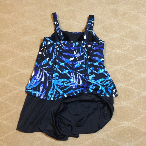 Swim 365 X Swimsuits For All NWOT Tank Overlay Swim Romper, 14 - Picture 5 of 8